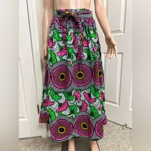 Vibrant Floral Maxi Skirt